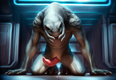 2_toes all_fours animal_genitalia animal_penis anthro biped claws detailed_background erection feet front_view genital_slit genitals green_eyes grey_body inside kneeling looking_at_viewer male male_anthro nude penis presenting presenting_penis slit solo tapering_penis teeth telegram telegram_logo text toe_claws toes unusual_anatomy unusual_genitalia vein veiny_penis sergalbutt halo_(series) alien sangheili detailed director_name signature url