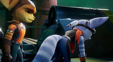 anthro anus blush body_blush butt butt_focus clothed clothing duo female genitals glistening glistening_genitalia glistening_pussy male male/female presenting presenting_anus presenting_pussy pussy pussy_blush raised_tail tail undressing sysns ratchet_and_clank rivet_(ratchet_and_clank) lombax mammal animated short_playtime webm