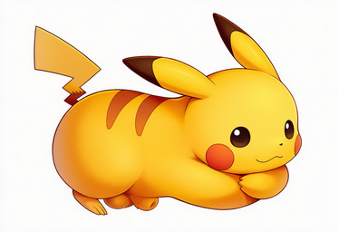 animal_genitalia brown_eyes crossed_arms feral fur genitals male presenting_balls presenting_sheath prone raised_tail sheath simple_background solo white_background yellow_body yellow_fur jomisa nintendo pokemon generation_1_pokemon pikachu pokemon_(species)