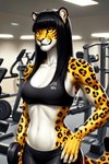 anthro female solo felid jaguar mammal pantherine