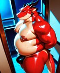 >:d abs anthro areola barazoku bedroom_eyes belly biceps big_muscles big_nipples biped bodily_fluids breasts bulge butt closed_smile clothed clothing deltoids detailed_background erect_nipples evil_grin forearm_muscles fur furniture genitals grin hand_on_hip hand_on_leg hand_on_thigh horn horny light looking_at_viewer male manly markings mature_anthro mature_male moon mouth_closed multicolored_body multicolored_fur multicolored_skin musclegut muscular muscular_anthro muscular_arms muscular_legs muscular_male mythology narrowed_eyes navel night nipples obliques overweight overweight_anthro overweight_male partially_clothed pecs presenting quads realistic red_body red_eyes red_fur red_skin scalie_tail seductive serratus slightly_chubby smile solo sweat sweaty_body tail tail_markings teeth teeth_showing topless topless_anthro topless_male triceps under_boob underwear bigbowser24 dragon mythological_creature mythological_scalie scalie 2025 absurd_res colored detailed hi_res signature
