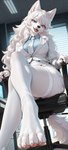 anthro female solo sk_main canid canine canis mammal wolf absurd_res hi_res tagme