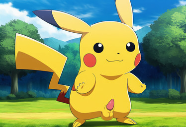 animal_genitalia animal_penis balls black_eyes cloud detailed_background erection feet feral fingers forest fur genitals grass looking_at_viewer male multicolored_ears nude outside penis plant sheath sky smile solo standing style_emulation tail tapering_penis toes tree yellow_body yellow_fur jomisa nintendo pokemon generation_1_pokemon mammal pikachu pokemon_(species) rodent