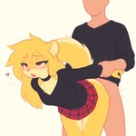 <3 ambiguous_penetration anthro anthro_penetrated arm_grab arm_pull bent_over black_choker black_clothing black_jewelry black_necklace black_shirt black_topwear blonde_hair blush bodily_fluids bottomless bottomwear breasts breath chest_tuft choker clothed clothed/nude clothed_female clothed_sex clothing countershading duo faceless_character faceless_male female female_anthro female_focus female_on_human female_penetrated from_behind_position fur hair holding_arm human_on_anthro human_penetrating human_penetrating_anthro human_penetrating_female interspecies jewelry long_hair looking_pleasured male male/female male_on_anthro male_penetrating male_penetrating_anthro male_penetrating_female multicolored_body multicolored_fur narrowed_eyes necklace no_underwear nude open_mouth pattern_bottomwear pattern_clothing pattern_skirt penetration penile penile_penetration plaid plaid_bottomwear plaid_clothing plaid_skirt prison_guard_position red_bottomwear red_clothing red_eyes red_skirt sex shirt simple_background skirt standing standing_sex sweat tail tongue topwear tuft two_tone_body two_tone_fur white_background wrist_grab yellow_body yellow_fur unknown_director human mammal rodent hi_res