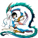 barefoot claws feet female genitals penis haku_(spirited_away) dragon eastern_dragon human mammal