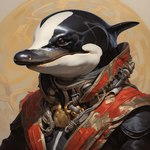 anthro brown_eyes clothing collar diving_suit fin male nostrills ornate solo solo_focus topwear vest bahufaru cetacean delphinoid mammal marine porpoise toothed_whale portrait