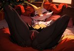 anthro breasts female genitals pussy solo ralseixx braixen canid canine fox generation_6_pokemon mammal pokemon_(species) hi_res