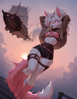 Rating: s
ID: 120595
Date: 2025-08-09 04:34:44 -0400
Status: active
Score: 85
absurd_res anthro bottomwear breasts canid canine clothing djar17 female fox hair hands_behind_head hi_res long_hair mammal o-ring pink_eyes pink_tail poncho shorts solo standing steampunk sunset white_body white_hair yoki_j_(yj) post #120595