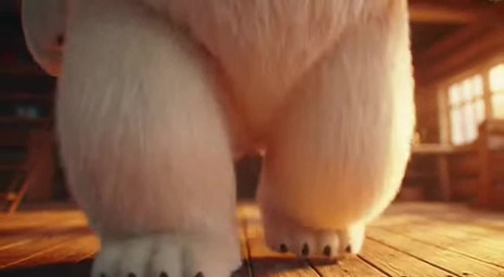 anthro butt cabin claws close_up crotch_focus featureless_crotch feet fur low-angle_view macro male micro micro_pov paws size_difference smothering solo tail tall walking white_body white_fur shut_up_and_watch mammal polar_bear ursid ursine animated short_playtime webm