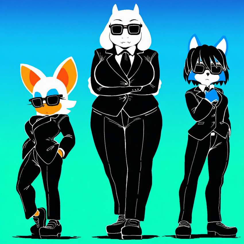 krystal, rouge the bat, and toriel (sonic the hedgehog (series) and etc) directed by anonymous director