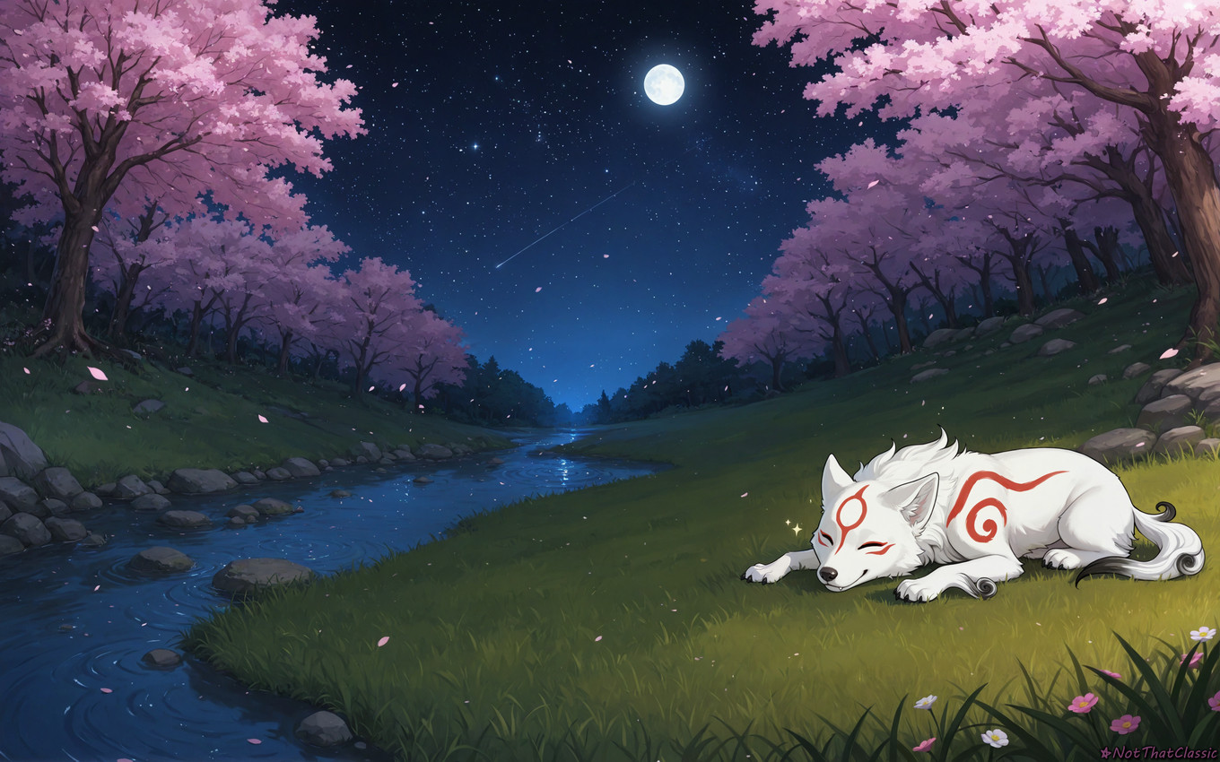 amaterasu (okami (capcom) and etc) directed by notthatclassic