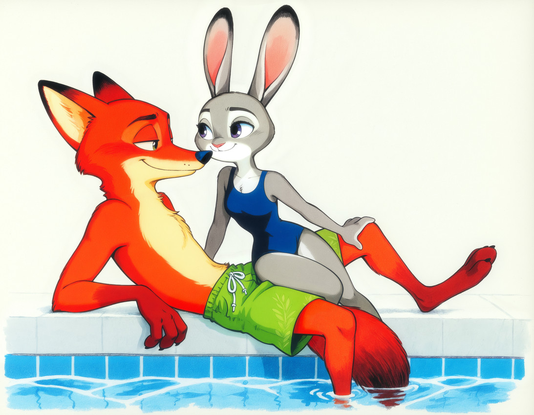 judy hopps and nick wilde (zootopia and etc) directed by hank94 (director)