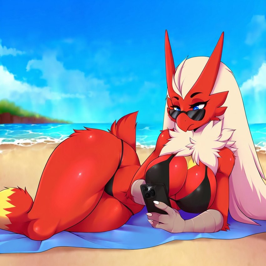 anthro female solo cooingpigeon blaziken generation_3_pokemon pokemon_(species)