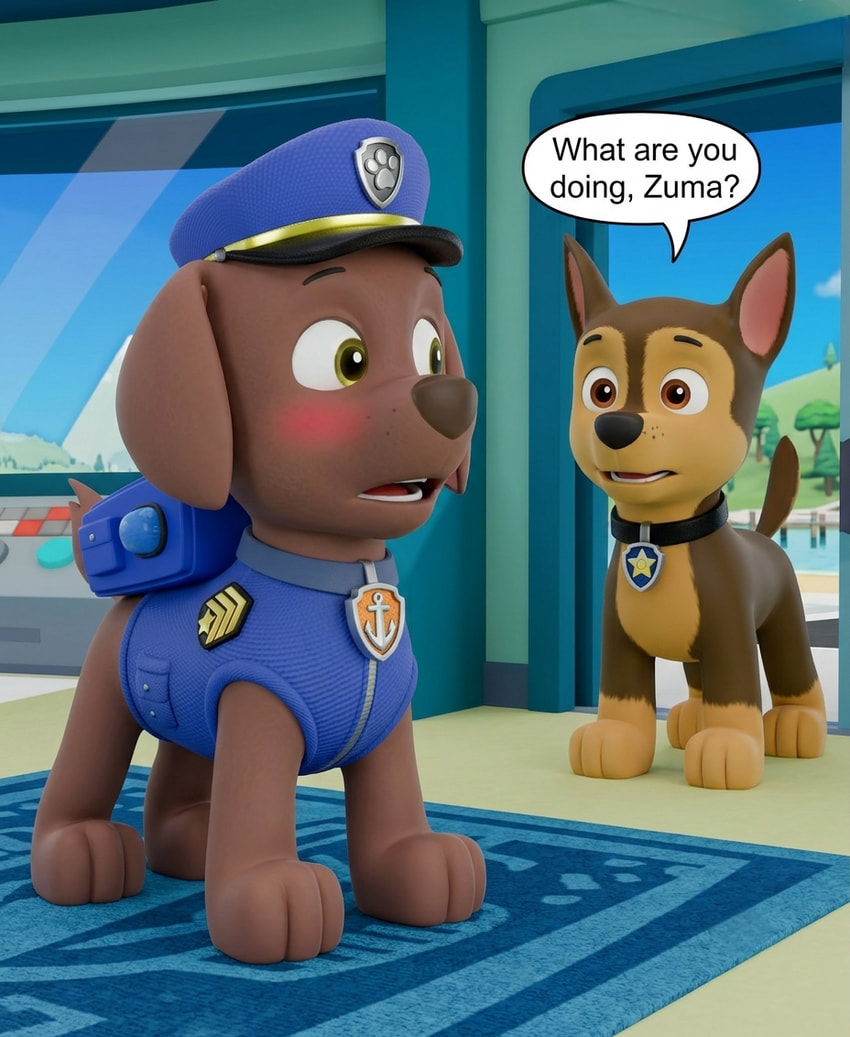 chase and zuma (paw patrol) directed by moriz