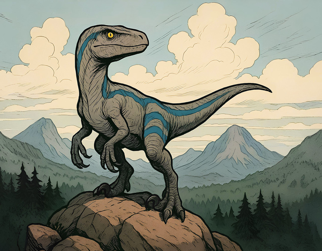 blue (jurassic world and etc) directed by zenithwolf
