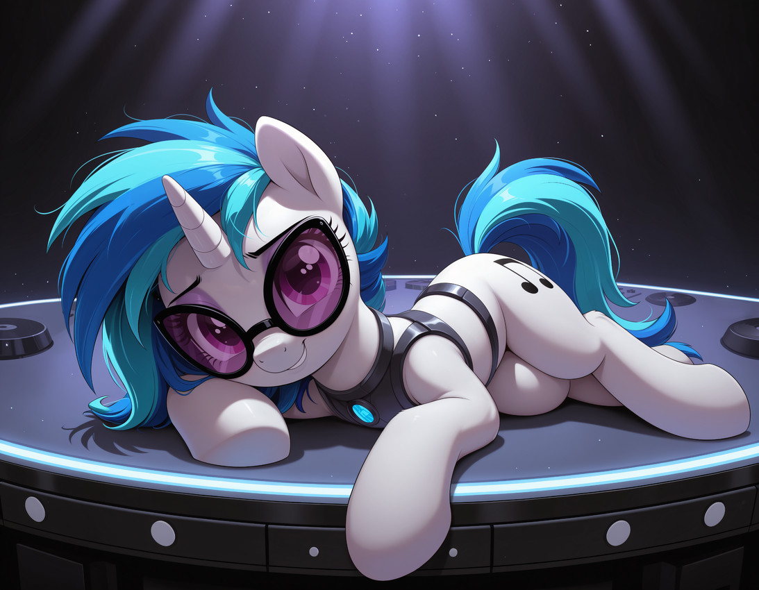vinyl scratch (friendship is magic and etc) directed by celuniamoon