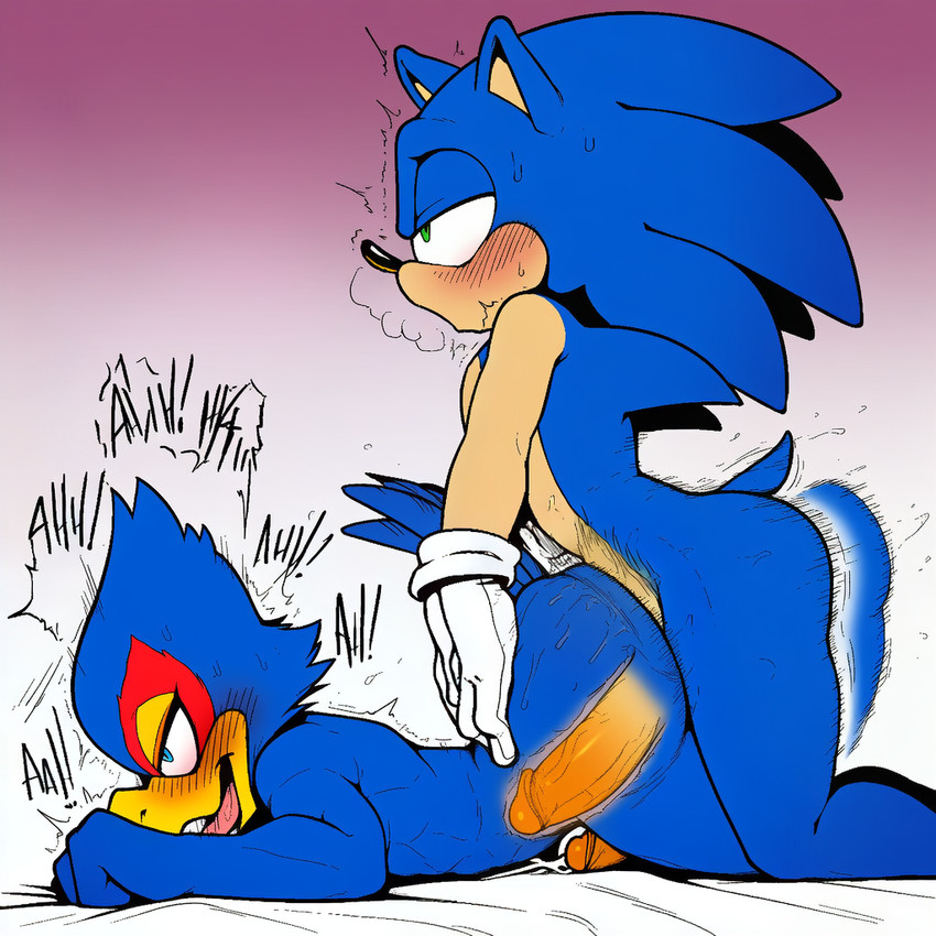 falco lombardi and sonic the hedgehog (sonic the hedgehog (series) and etc) directed by unknown director