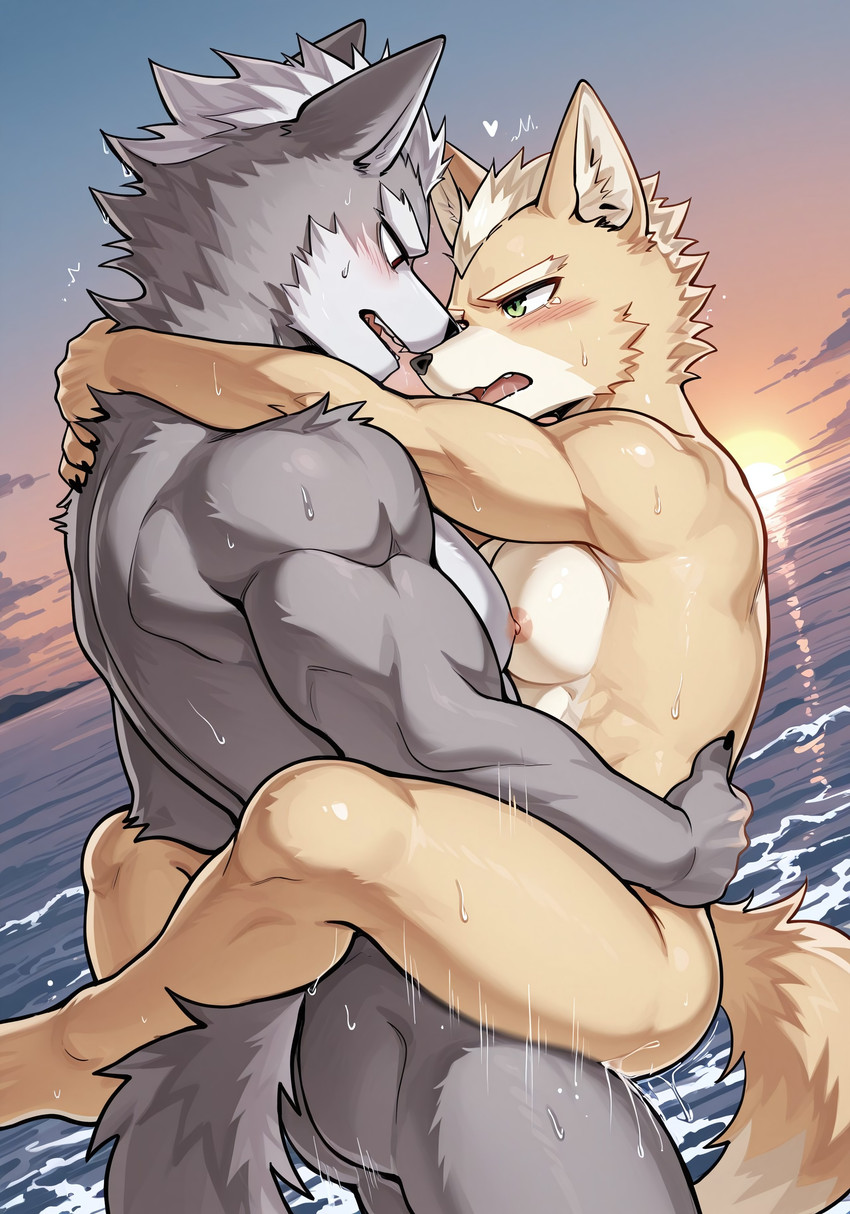 fox mccloud and wolf o'donnell (nintendo and etc) directed by litzer