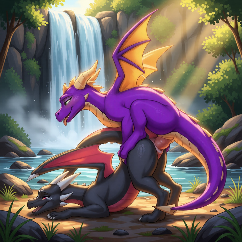 cynder and spyro (spyro the dragon and etc) directed by director zerumi