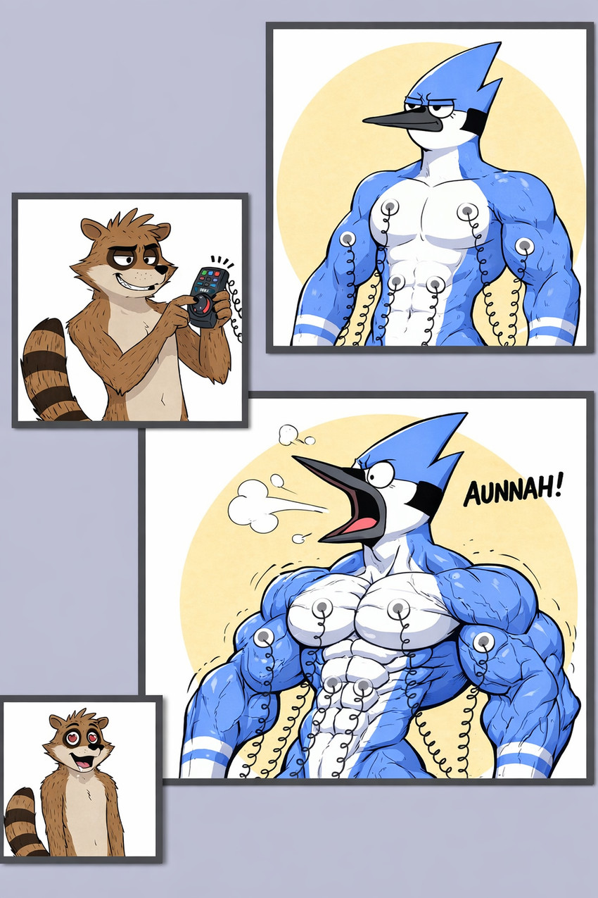 mordecai and rigby (cartoon network and etc) directed by aianthros