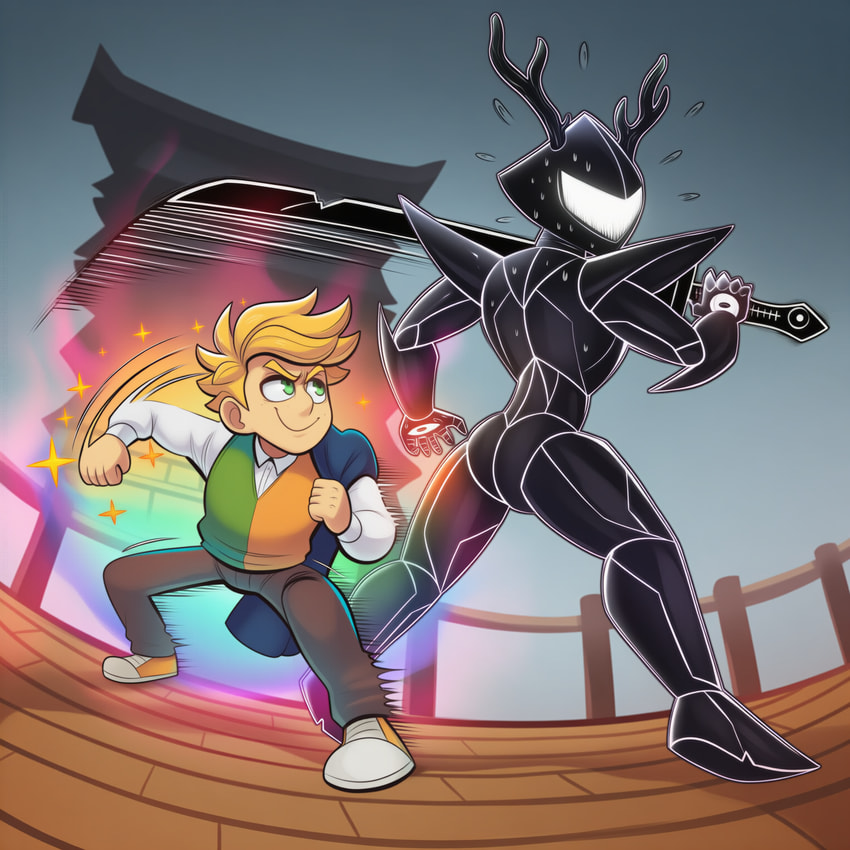 flowery, roaring knight, and roaring knight (undertale (series) and etc) directed by yasuhikonsfw