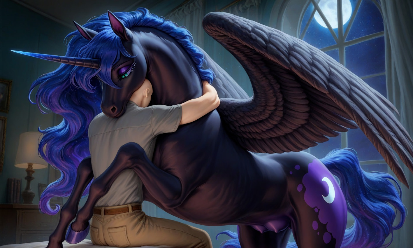 anon and nightmare moon (friendship is magic and etc) directed by anonymous director