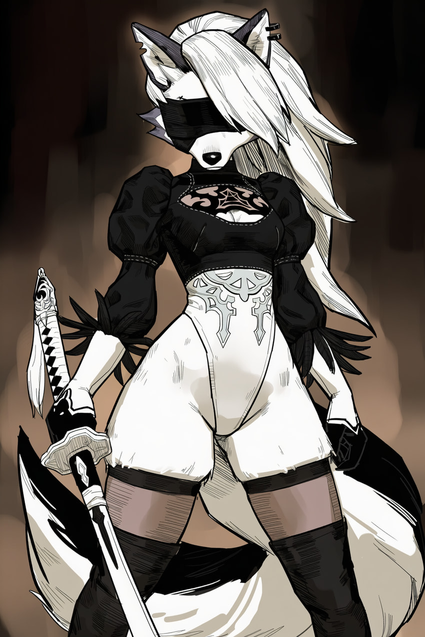 loona and yorha 2b (nier automata and etc) directed by lewdraccoon