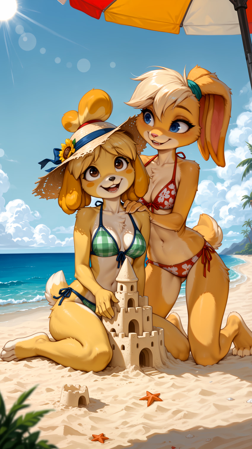 isabelle and lola bunny (animal crossing and etc) directed by ayo keito