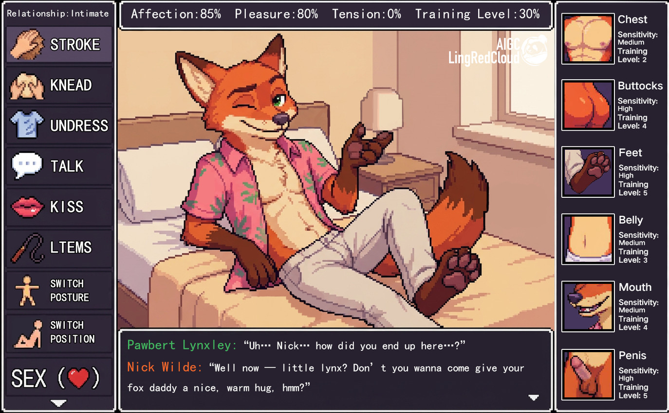 nick wilde and pawbert lynxley (zootopia and etc) directed by lingredcloud