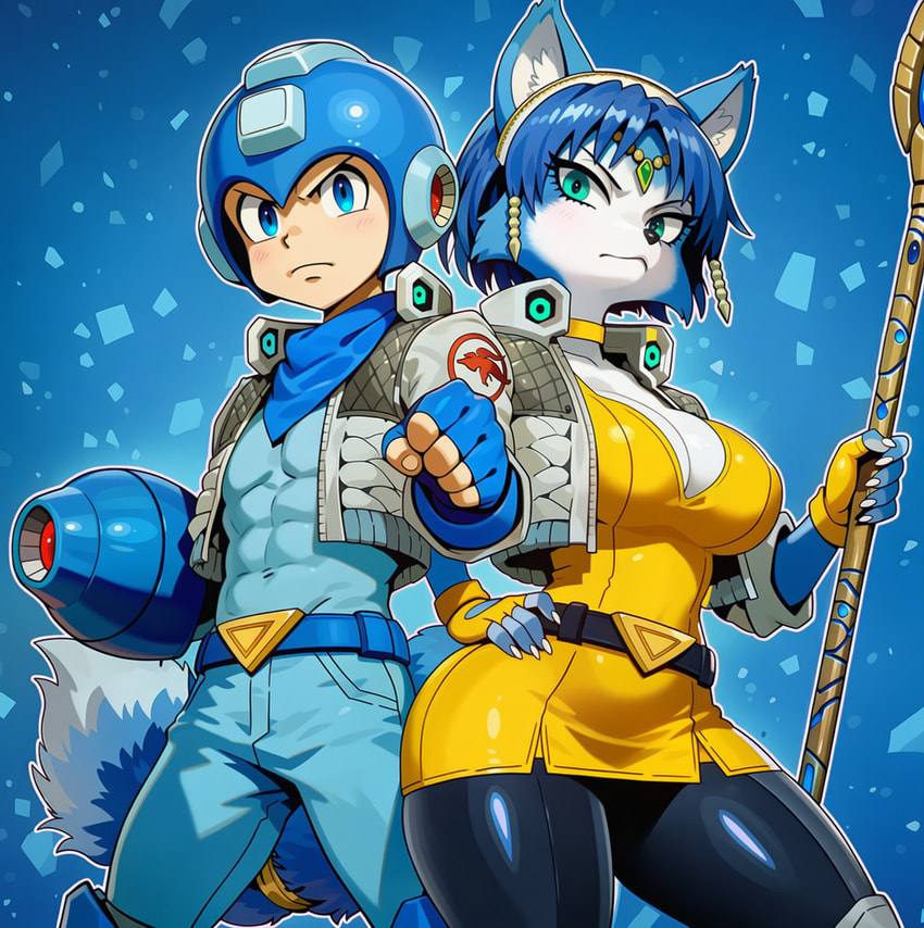 krystal and mega man (mega man (series) and etc) directed by anonymous director