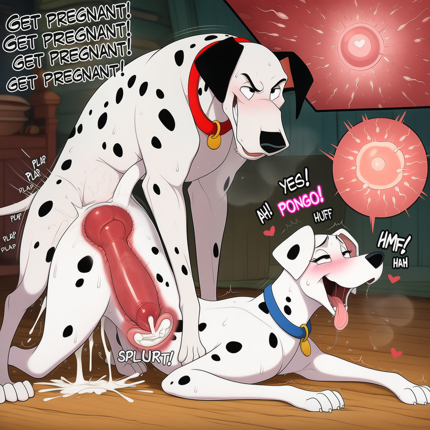 4_toes ahegao animal_genitalia animal_penis ass_up balls_deep big_knot big_penis black_body black_eyes black_fur black_nose black_spots blue_collar blush bodily_fluids breath butt canine_genitalia canine_penis cervix claws collar collar_tag cum cum_from_vagina cum_in_pussy cum_in_uterus cum_inside cum_on_ground cum_pool cum_splatter cutaway deep_penetration dialogue doggystyle dominant dominant_male dripping drooling duo ejaculation enjoying erection excessive_cum excessive_genital_fluids eye_roll fangs feet female female_feral female_on_feral female_penetrated feral feral_on_feral feral_penetrated feral_penetrating feral_penetrating_female feral_penetrating_feral floppy_ears from_behind_position fucked_silly fur genital_fluids genitals glistening glistening_genitalia glistening_penis grin happy happy_sex heart_symbol huge_penis impregnation impregnation_request inbreeding inside internal internal_vaginal knot knotted knotting large_penetration leaking leaking_cum long_penis looking_pleasured male male/female male_feral male_on_feral male_penetrating male_penetrating_female male_penetrating_feral markings moan monotone_genitals monotone_penis mounting narrowed_eyes onomatopoeia open_mouth open_smile organs orgasm orgasm_face ovum paws penetration penile penile_penetration penis penis_in_pussy pink_genitals pink_tongue plap quadruped red_collar red_genitals red_penis ridiculous_fit rough_sex saliva saliva_string sex shaking smile sound_effects sperm_cell spots spotted_body spotted_fur submissive submissive_female sweat tail talking_feral teeth text thick_penis tight_fit toes tongue tongue_out translucent translucent_body trembling uterus vaginal vaginal_knotting vaginal_penetration white_body white_fur gridanon 101_dalmatians disney perdita pongo canid canine canis dalmatian domestic_dog mammal english_text hi_res novelai