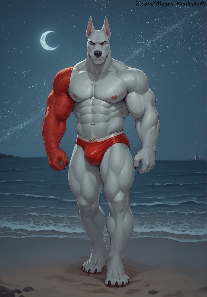 2025 anthro beach biceps big_biceps big_deltoids big_forearm_muscles big_muscles big_pecs big_trapezius big_triceps biped bottomwear broad_shoulders bulge closed_smile clothed clothed_anthro clothed_male clothing countershade_face countershade_neck countershade_skin countershade_torso countershading crossed_arms dall-e_3 deltoids detailed_background feet fingernails footwear forearm_muscles front_view fur green_eyes grey_body grey_fur huge_biceps huge_deltoids huge_forearm_muscles huge_muscles huge_trapezius huge_triceps humanoid_hands light looking_at_viewer male manly moon moonlight multicolored_body multicolored_skin muscular muscular_anthro muscular_arms muscular_legs muscular_male nails night night_sky outside pecs plant plantigrade pose pupils red_clothing red_underwear rock sand sea seaside shadow shirt shorts sky smile smiling_at_viewer solo standing t-shirt thick_neck toenails topwear trapezius triceps two_tone_body two_tone_skin underwear underwear_only vest water wave mugen_kuuhakuai canid canine canis dobermann domestic_dog mammal pinscher detailed digital_drawing_(artwork) digital_media_(artwork) full-length_portrait hi_res lighting portrait shaded