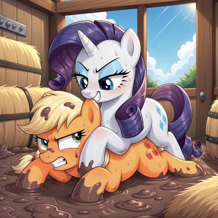 applejack and rarity directed by tyto4tme4l