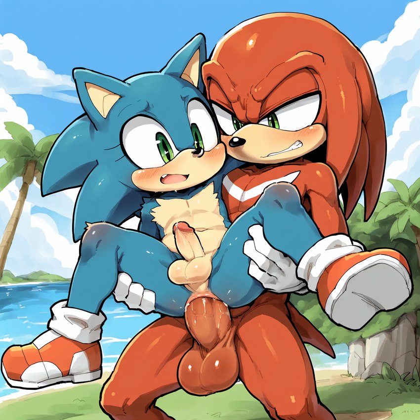 knuckles the echidna and sonic the hedgehog directed by styx343