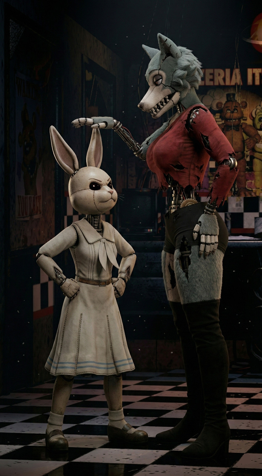 haru and legoshi (five nights at freddy's and etc) directed by foxntail