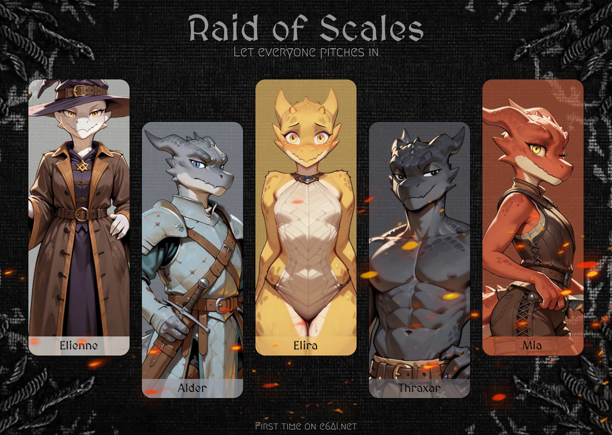 alder, elienne, elira, mia, and thraxar directed by bedtimes