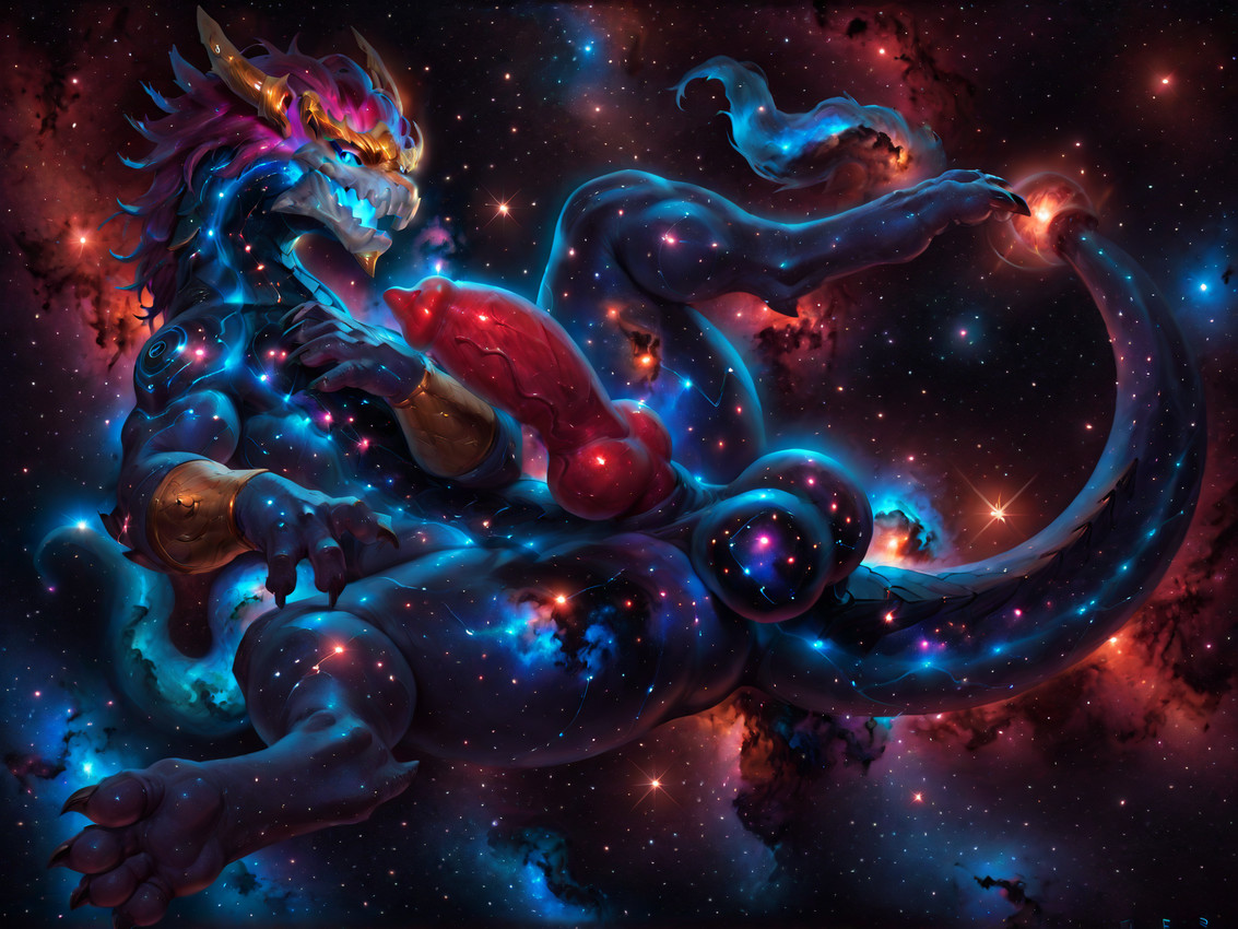 animal_genitalia animal_penis armor balls bone bracers canine_genitalia canine_penis claws cosmic_background crown fangs feral genitals glowing glowing_mouth hair knot male mythology nebula penis purple_hair red_penis skull skull_head solo space space_background spread_legs spreading star starry_background tail teeth toe_claws lolingtons77 league_of_legends riot_games tencent aurelion_sol_(lol) dragon mythological_creature mythological_scalie scalie hi_res