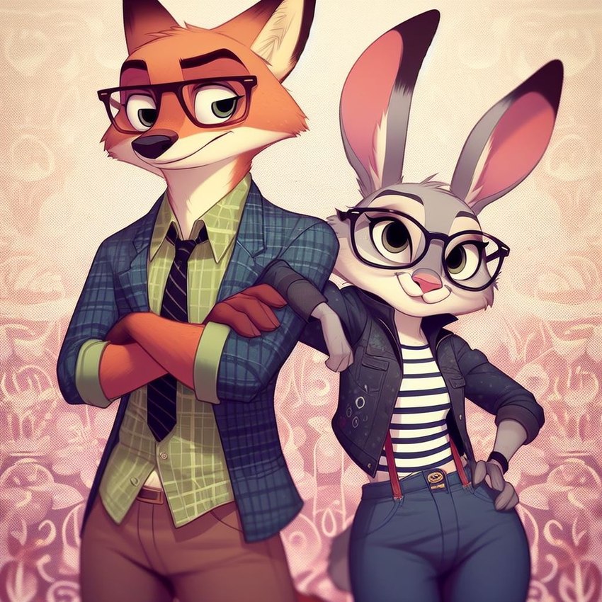 judy hopps and nick wilde directed by thedarkshadow1990