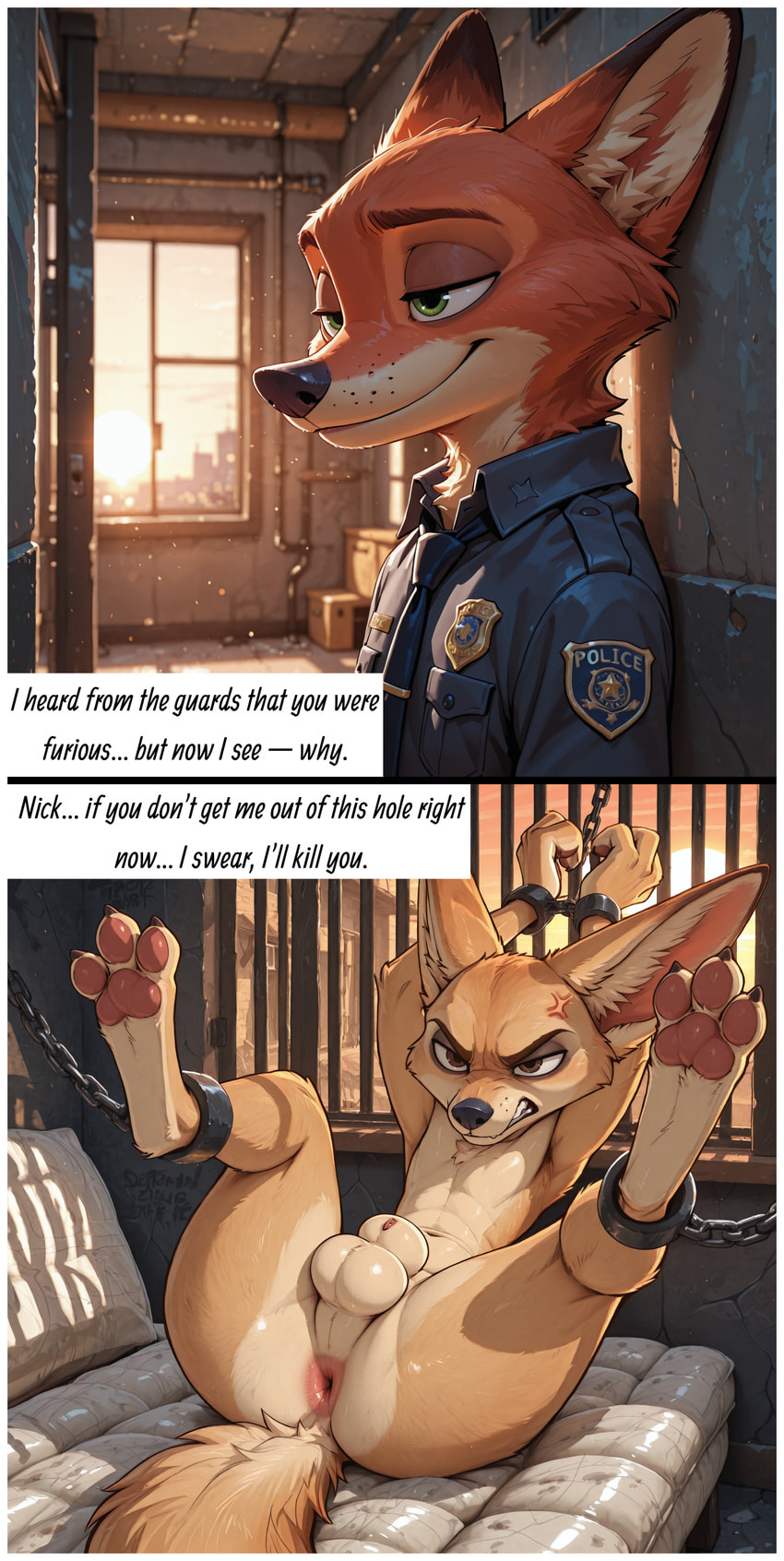 finnick and nick wilde (zootopia and etc)
