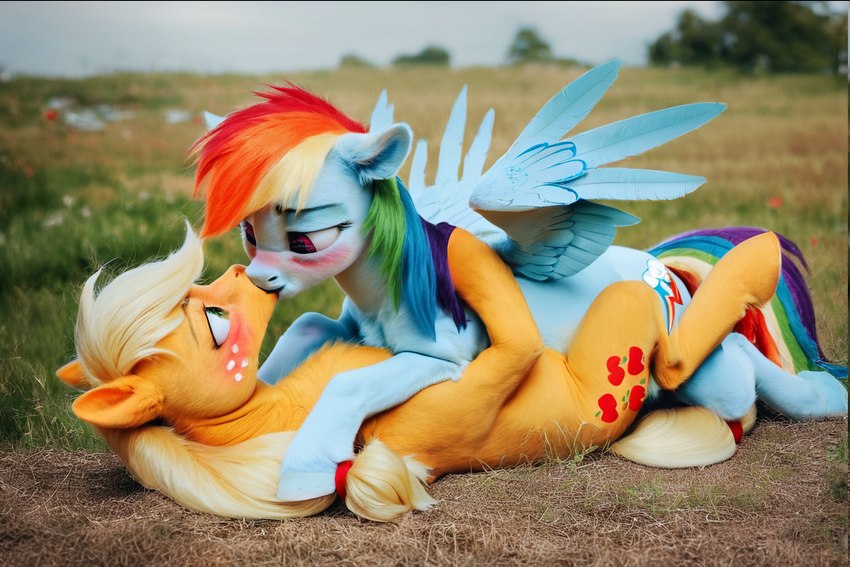 applejack and rainbow dash directed by jelloponies