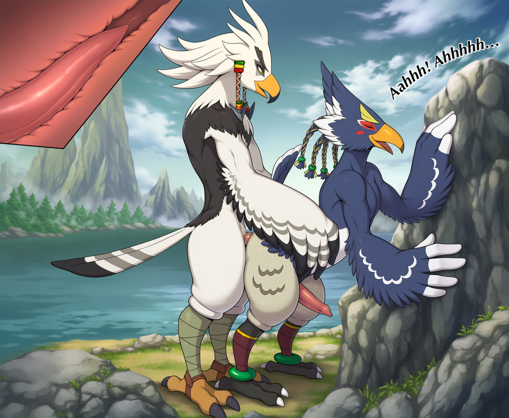revali and teba (the legend of zelda and etc) directed by lightning7