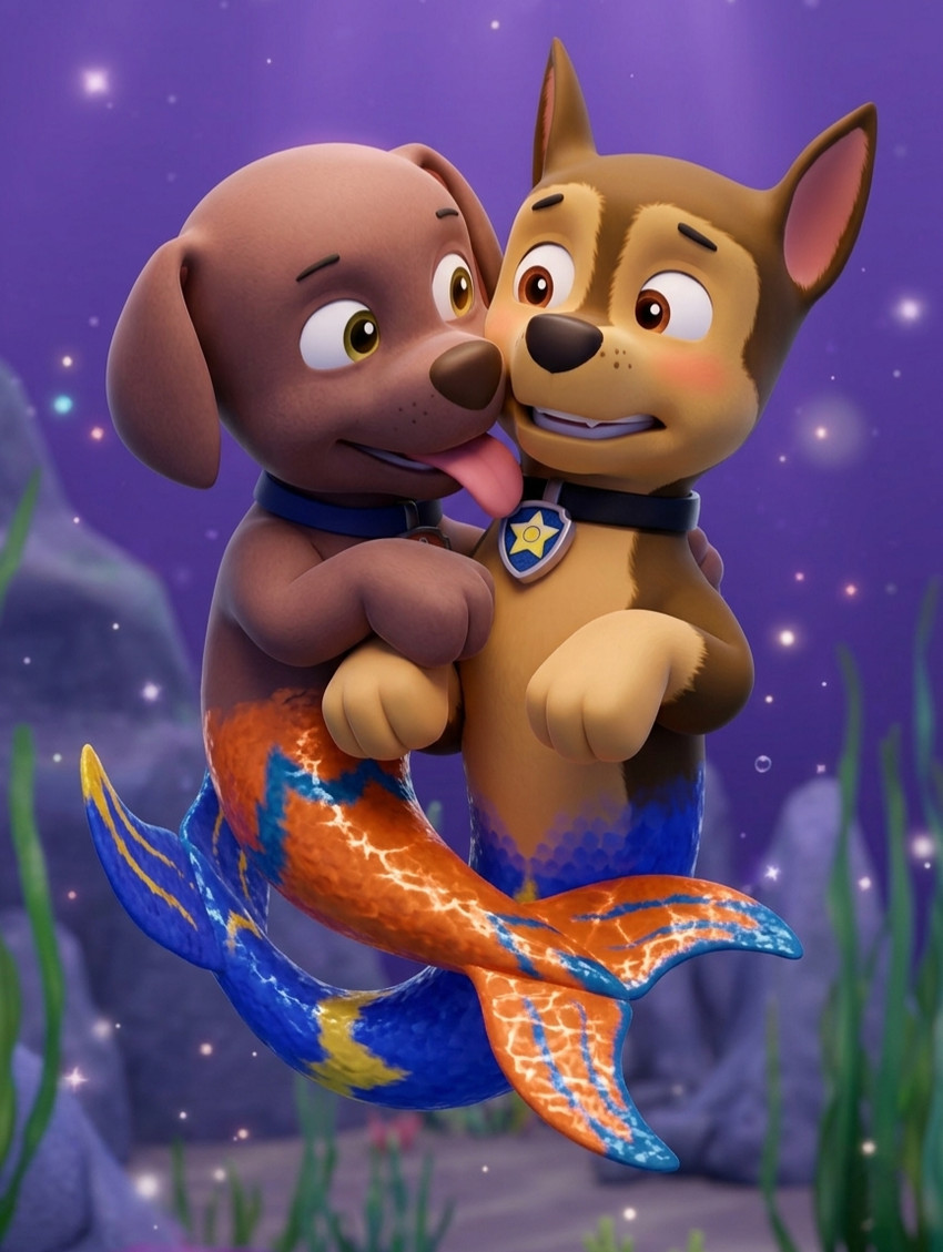 chase and zuma (paw patrol) directed by moriz