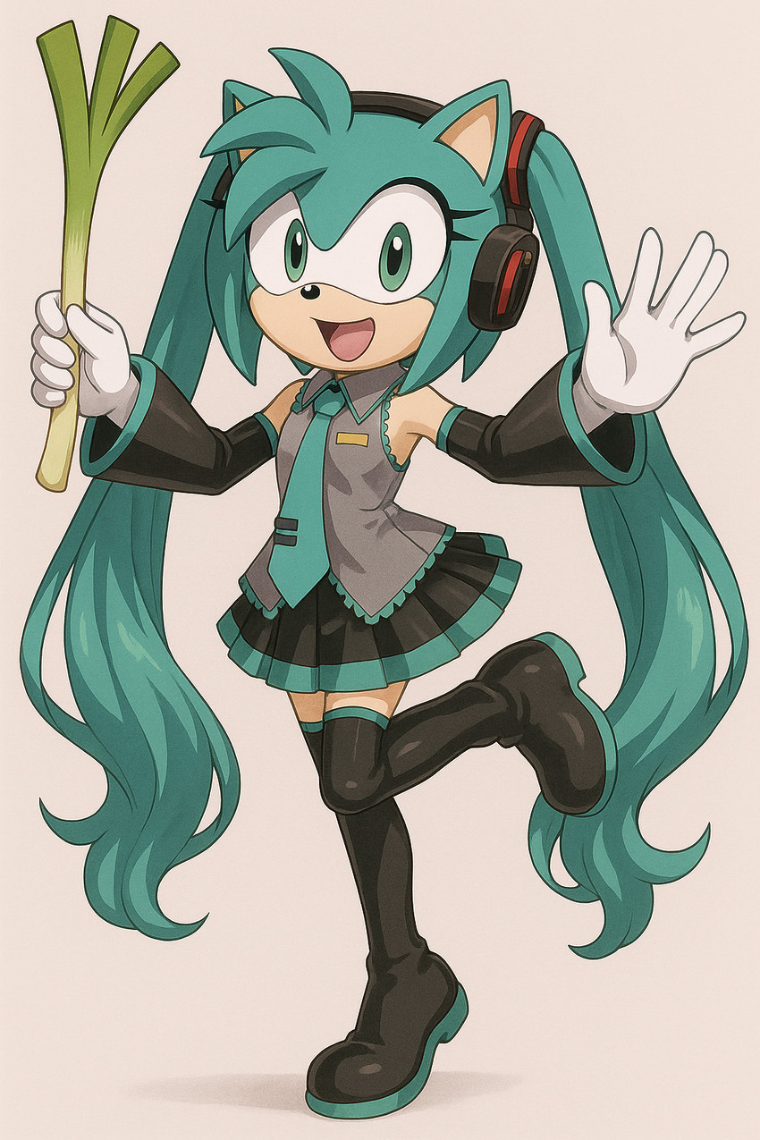 amy rose and hatsune miku (sonic the hedgehog (series) and etc) directed by furrycharater
