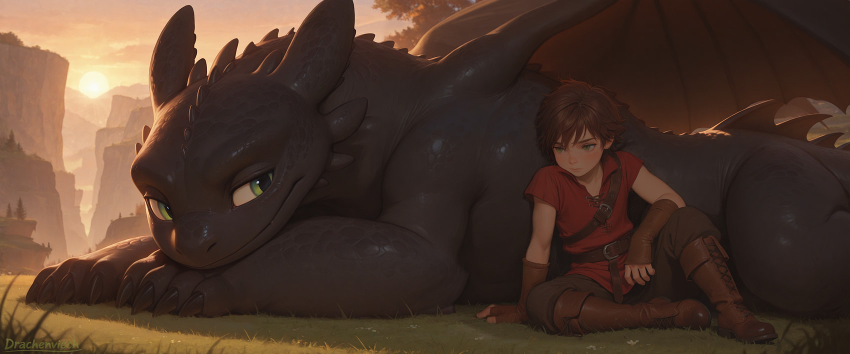 toothless (how to train your dragon and etc) directed by drachenviech