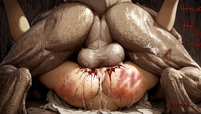 anthro anthro_penetrating anthro_penetrating_human balls balls_deep blood bodily_fluids butt_slap cum cum_in_pussy cum_inside duo excessive_cum excessive_genital_fluids female female_on_anthro forced from_front_position genital_fluids genitals human_on_anthro human_penetrated interspecies male male/female male_on_human mating_press penetration rape rough_sex sex slap virgin hyperion human lizard lizardman mammal reptile scalie hi_res