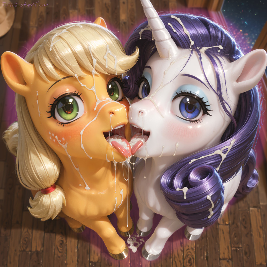 applejack and rarity (friendship is magic and etc) directed by tricksterfox
