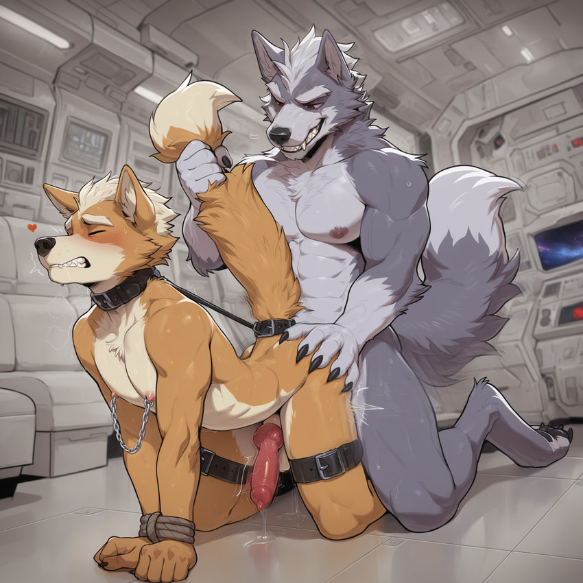 fox mccloud and wolf o'donnell (nintendo and etc) directed by unknown director
