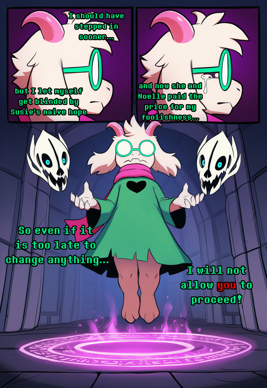 gaster blaster and ralsei (undertale (series) and etc) directed by yasuhikonsfw