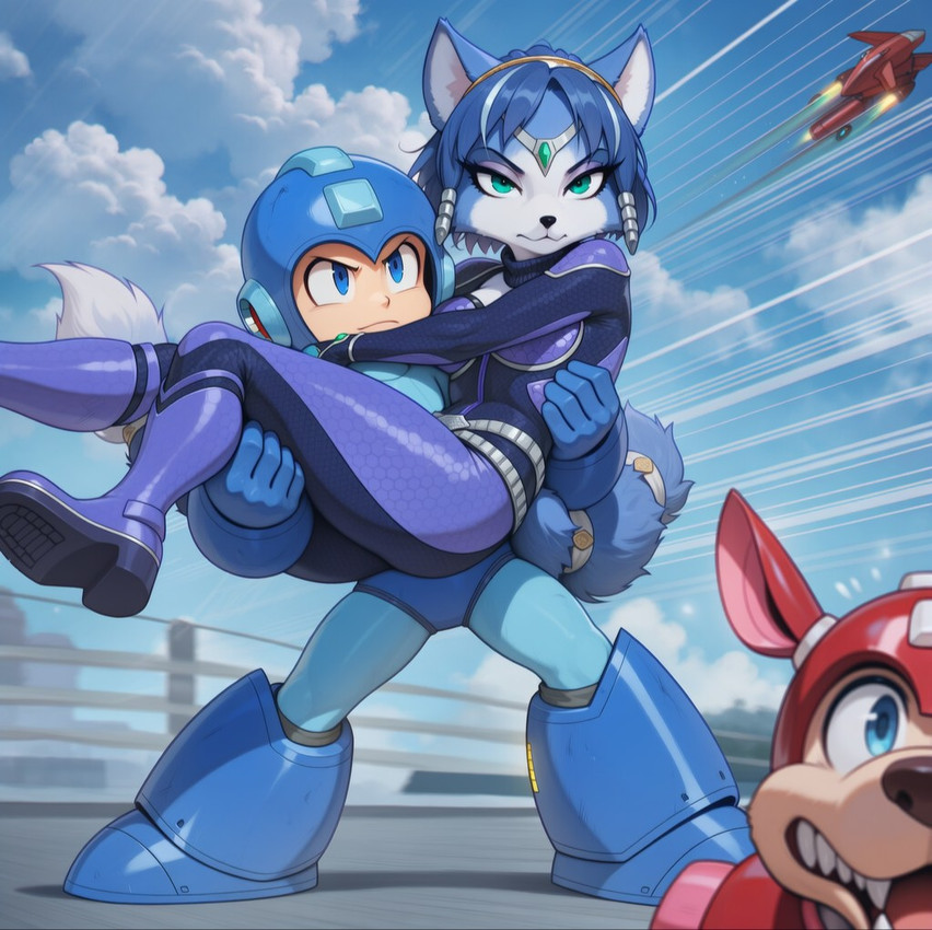 krystal, mega man, and rush (nintendo and etc) directed by unknown director