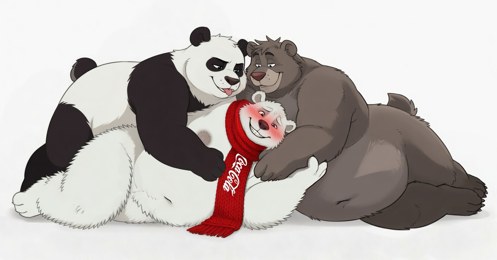 baloo, master po ping, and northern lights (dreamworks and etc)